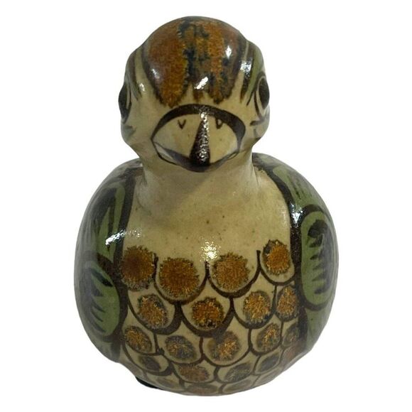 Carlos Villanueva Tonala Bird Pottery Long Tailed Pheasant Mexico Vintage Large - Picture 4 of 9